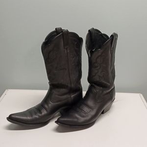 Black cowboy boots